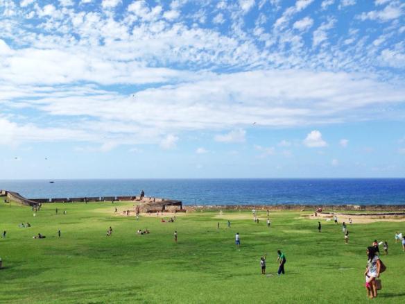 El Morro Fort - Old San Juan - the locals like to play kites here