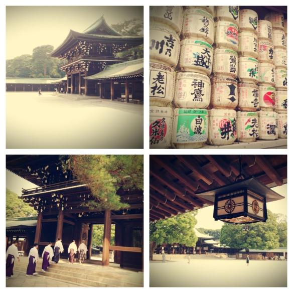 Meiji Jingu Shrine - draft of rice wine - gifts from foreign countries 